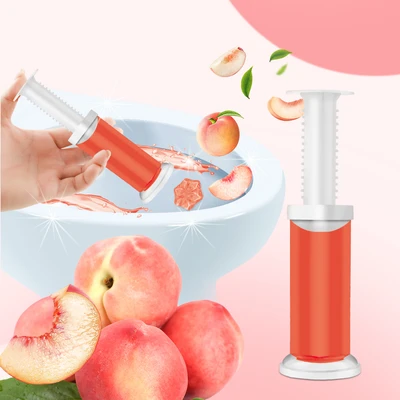 60126, Toilet Cleaning Gel 1 Pack Clean Peach Scent 1.61oz with 14 Stamps - Air Fusion, 191554601260