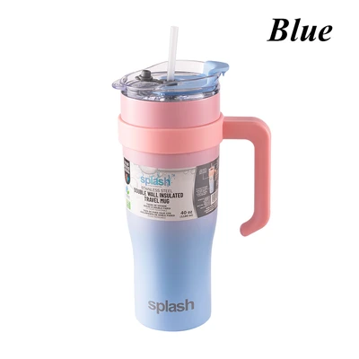 58233C, Splash Bottle Stainless Steel Travel Mug 40oz 2 Tone, 191554582330