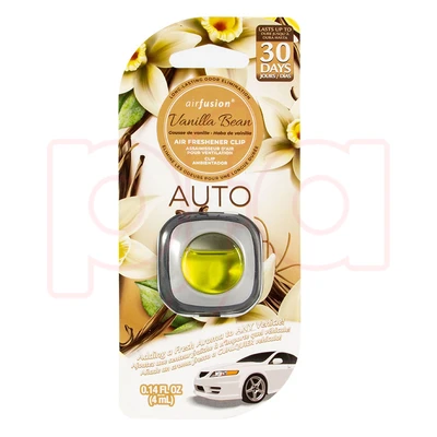 99840, Air Fusion Air Freshener Clip 1 Pack 4ml Vanilla Bean, 191554998407