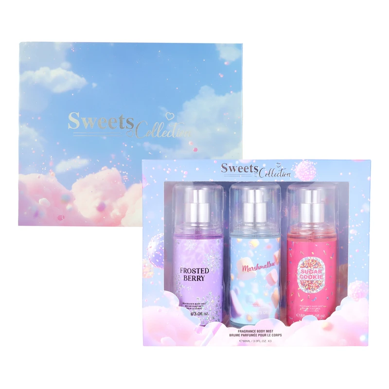 Women's 3pcs Body Mist Set 1 Sweets Collection 3*88ml/3fl.oz Body Mist FR /MA/SU