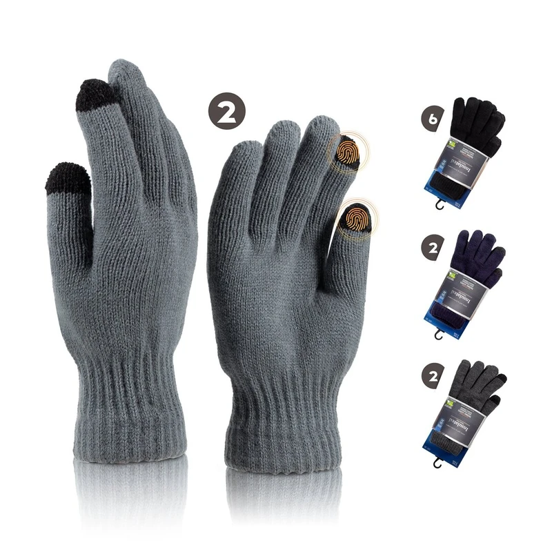 Insulated Thermal Gloves Men w/ Touch HD