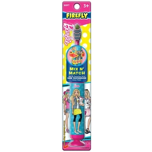 DF576401, Firefly Barbie Mix n Match Toothbrush w/ Suction Bottom, 672935764014