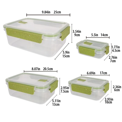56063, Fresh Guard Food Storage Container 8PK Rect, 191554560635
