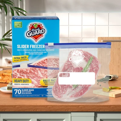 31108, Fresh Guard Slider Freezer Quart 70ct, 191554311084