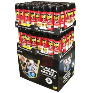 R17DISP, Raid Ant & Roach Spray 17.5oz Assorted Display 96 Pieces