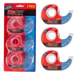 44030, XTRA TUFF 3pk Crystal Clear Tape 1.9CM*60M, 191554440302