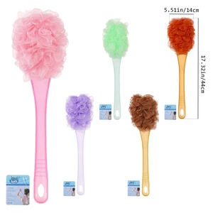 73004, Ideal Bath Multi-Color Shower Pouf with Handle, 191554730045