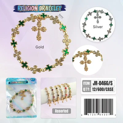 JR-046, Crystal Religion Bracelet, 887257840012