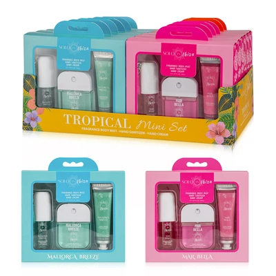 89993, Solo En Ibiza 3PK Tropical Mini Set W/ PDQ Mallorca Breeze & Mar Bella, 191554899933