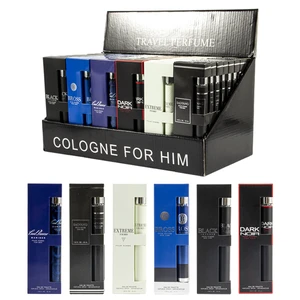 88815, Men's Eau De Toilette Cologne Set 1.18 oz/ 35 ml, 6 Scents Black Intense/Bross/Cool Breeze Mariner/Dark Noir/Extreme/Salvang Travel Set - United Scents, 191554882607