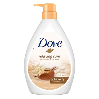 DBW1-RC, Dove Body Wash 1L 33.8oz Relaxing Care Shea Butter & Vanilla, 8901030846212