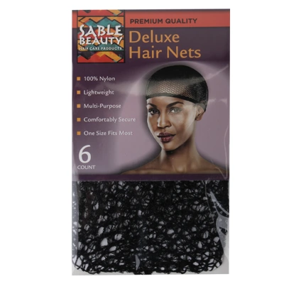23031, Sable Beauty Deluxe Hair Nets 6PK, 191554230316