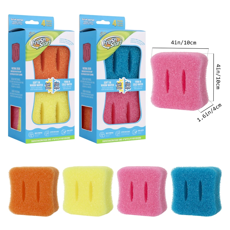 Fresh Start Scrub Sponge 4PK
