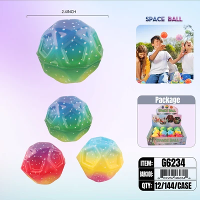 G6234, Bouncing Space Ball 2.4" Assted Color, 887257462344
