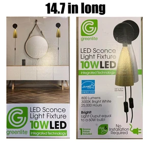 GL48763, Greenlite Sconce Light Fixture w/ LED 60W Silver