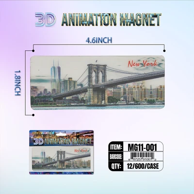 MG11-001, New York 3D Animation Magnet MG11-Series, MG11-001