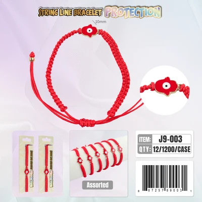 J9-003, String Line Protection Bracelet, 887257890031