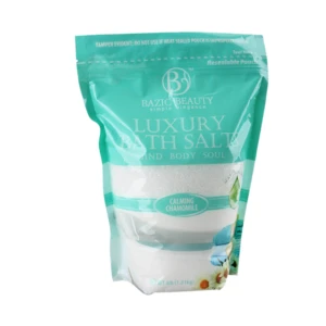 64008, Bazic Beauty Epsom Salt 4lb Bag Calming Chamomile, 191554640085