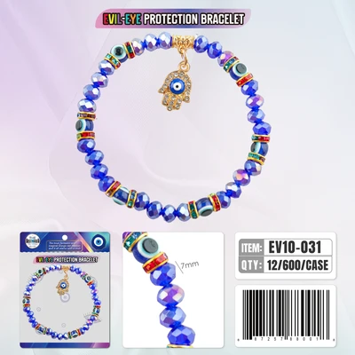 EV10-031, Evil Eye Bracelet Protection, 887257880018