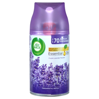 AW250EPLM, Air Wick 250ml Essential Freshmatic Refill 6.2oz Purple Lavender Meadow, 3059943009080
