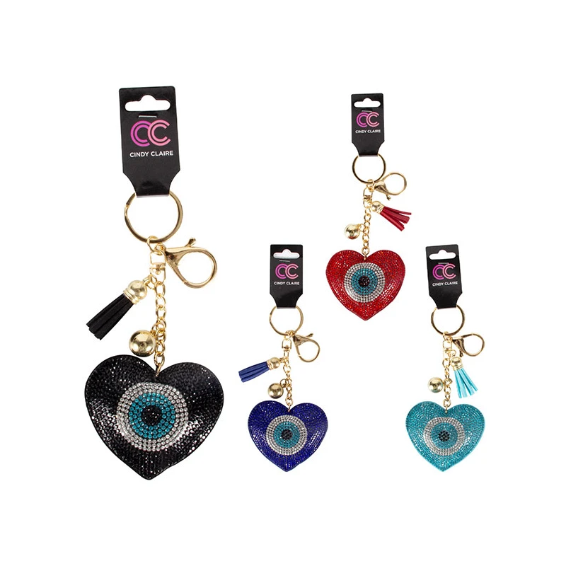 Evil Eye Keychain Heart