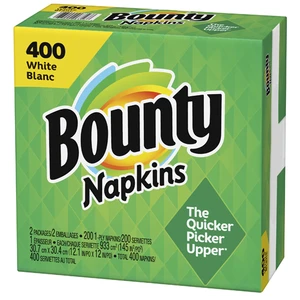 B400N, Bounty Napkin 400 Sheet, 037000063568