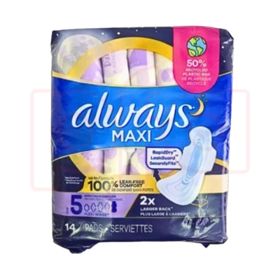 AM14EO, Always Maxi 14ct Size 5  Overnight Extra Heavy, 3077203400