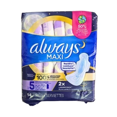 AM14EO, Always Maxi 14ct Size 5  Overnight Extra Heavy, 3077203400