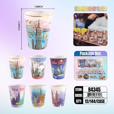 B4345, NY Souvenir Shot Glass Assorted, 887257643453