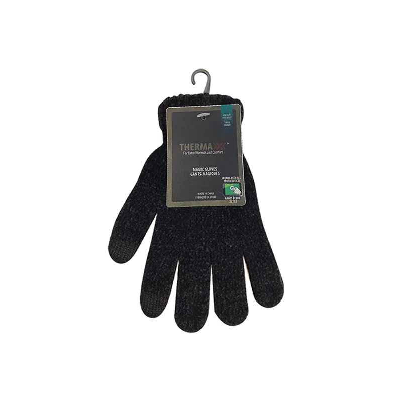 Thermaxxx Chenille Gloves w/ Touch Black Only