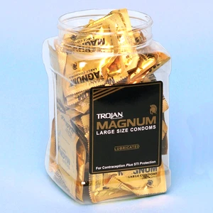 TROJ-MAG-DP40, Trojan Condoms Magnum Tub 40's