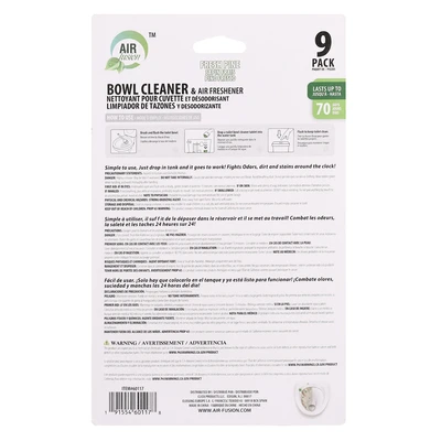 60117, Air Fusion Bowl Cleaner & Air Freshener 9PK – Lavender, 191554601178
