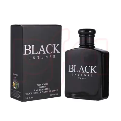88200, Eau de Parfum 3.4 oz/100 ml Black Intense for Men - United Scents, 191554882003