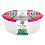 56036, Fresh Guard Plastic Container Set Vent 10PK Round, 191554560369