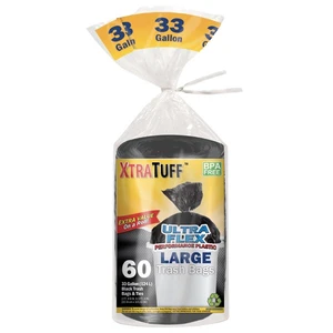 30104, XtraTuff Trash Bag Large 33G 60CT Bag, 191554301047