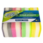 32218, Fresh Start Sponge 4PK Scour Heavy Duty, 191554322189