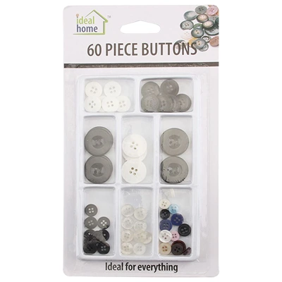 46102, Ideal Home Buttons 60CT, 191554461024