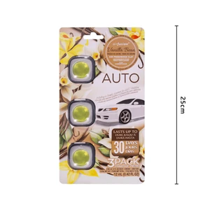 99846, Air Fusion Air Freshener Clips 3 Pack Vanilla Bean, 191554998469