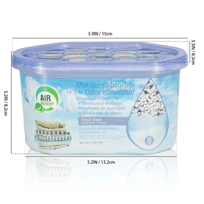 60155, Air Fusion Moisture Absorber & Odor Eliminator 6.7oz – Fresh Linen, 191554601550