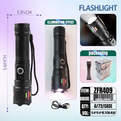ZFR409, Multifunctional LED Flashlight 6/PDQ, 887257004094