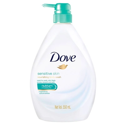 DBW550SS, Dove Body Wash 550ml Pump Sensitive Skin, 8999999518370