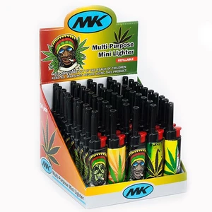 ZY-7BL-W, MK Mini Multi Purpose Lighter w/ Wrap Rasta, 6945171103652