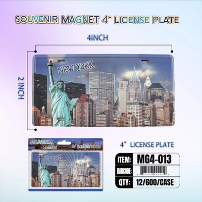 MG4-013, License Plate Magnet  4“x2", 887257940019