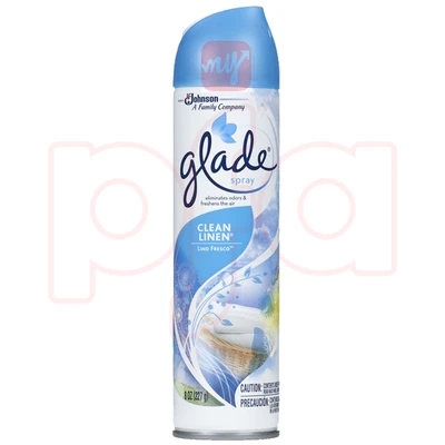 GA8CL, Glade 8oz Aerosol Clean Linen, 046500733321