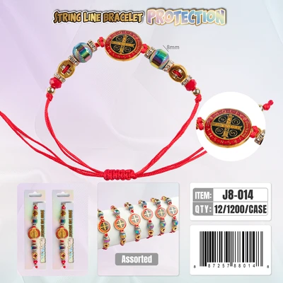 J8-014, String Line Protection Bracelet, 887257880148