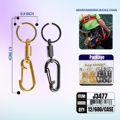 J3477, Key Chain Steel Clip Hooks, 887257834776