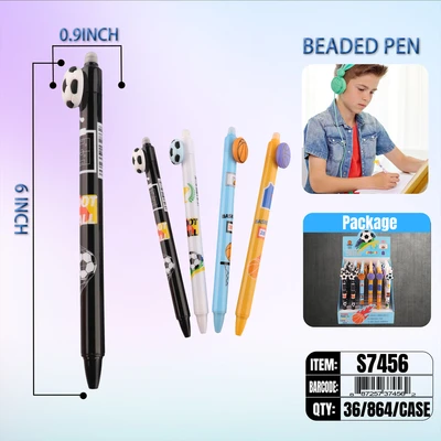 S7456, Beaded Pen Sports  36/PDQ, 887257374562