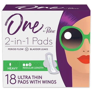OBP18-UTRW, One By Poise 18Count Ultra Thin Maxi Pad Regular w/Wings, 036000534504