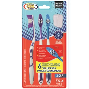68066, Oral Fusion Toothbrush 6pk, 191554680661