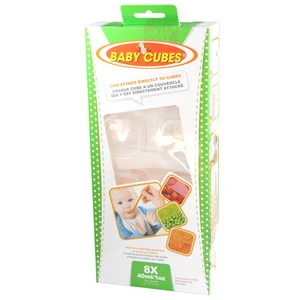 2080, Baby Cubes 8 Count with Tray 40ml/1oz, 7896908220809